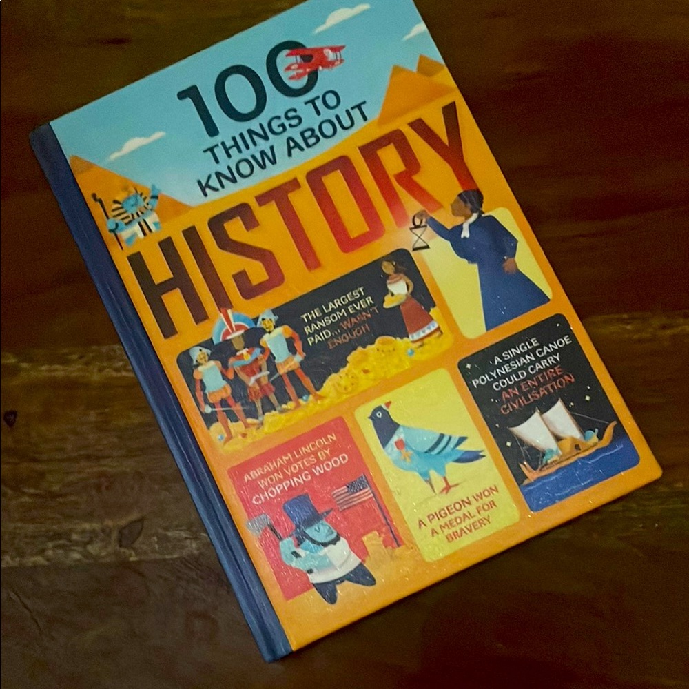 Usborne 100 Things to Know About History Hardcover Kids Educational Book NWT